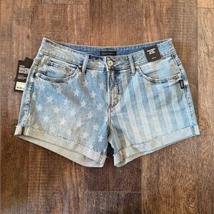 Silver Jeans Co. Stars & Stripes Boyfriend Shorts | Size 31
